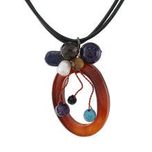 Load image into Gallery viewer, Handcrafted Agate Necklace - Lush Cosmos | NOVICA