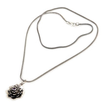 Load image into Gallery viewer, Hand Crafted Floral Amethyst and Sterling Silver Necklace - Sacred Lilac Lotus | NOVICA