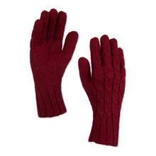 Load image into Gallery viewer, 100% alpaca gloves - Lush Rose | NOVICA