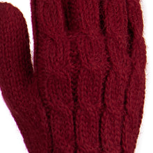 Load image into Gallery viewer, 100% alpaca gloves - Lush Rose | NOVICA