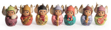 Load image into Gallery viewer, Unique Christmas Ceramic Ornaments (Set of 7) - Angel Choir | NOVICA