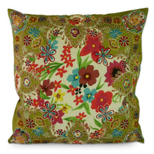 Load image into Gallery viewer, Handmade Floral Patterned Cushion Covers (Pair) - Floral Paradise | NOVICA
