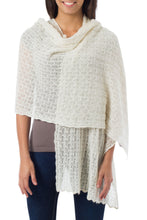 Load image into Gallery viewer, Pure Alpaca Wool Shawl from Peru - Muse | NOVICA