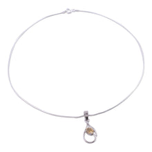 Load image into Gallery viewer, Citrine pendant necklace - Sunny Dawn | NOVICA