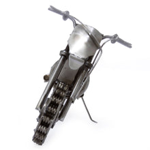 Load image into Gallery viewer, Collectible Recycled Metal Motorcycle Sculpture - Rustic Motorcross Bike | NOVICA
