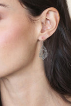 Load image into Gallery viewer, Handcrafted Floral Sterling Silver Dangle Earrings - Fern Flowers | NOVICA