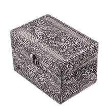 Load image into Gallery viewer, Brass Jewelry Box from India - Persian Paradise | NOVICA