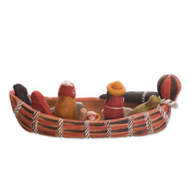 Load image into Gallery viewer, Peruvian Nativity Scene Ceramic Sculpture - Born in a Canoe | NOVICA