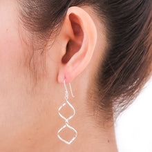 Load image into Gallery viewer, Handmade Sterling Silver Dangle Earrings - Songkran Joy | NOVICA