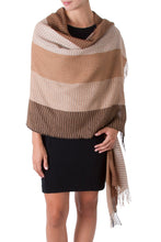 Load image into Gallery viewer, 100% alpaca shawl - Huancayo Intensity | NOVICA