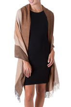 Load image into Gallery viewer, 100% alpaca shawl - Huancayo Intensity | NOVICA