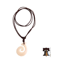 Load image into Gallery viewer, Handcrafted Cow Bone Pendant Necklace - Hook Me Up | NOVICA