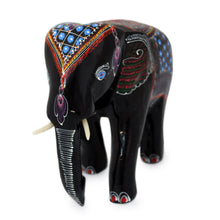 Load image into Gallery viewer, Lacquered Wood Figurine - Young Thai Elephant | NOVICA