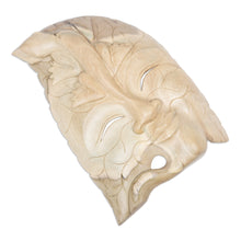 Load image into Gallery viewer, Hand Made Wood Mask from Indonesia - Life of a Leaf | NOVICA