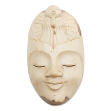 Load image into Gallery viewer, Unique Buddha Wood Mask - Face of Piety | NOVICA