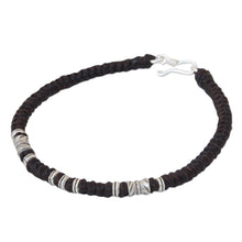 Load image into Gallery viewer, Handmade Silver Braided Bracelet from Thailand - Hill Tribe Heritage | NOVICA