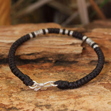 Load image into Gallery viewer, Handmade Silver Braided Bracelet from Thailand - Hill Tribe Heritage | NOVICA