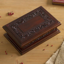 Load image into Gallery viewer, Handcrafted Colonial Wood and Leather Jewelry Box - Andean Details | NOVICA