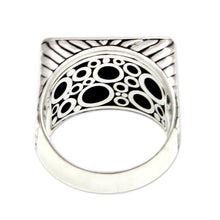 Load image into Gallery viewer, Men's Handcrafted Sterling Silver Signet Ring - Ancient Fortress | NOVICA