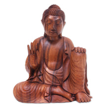 Load image into Gallery viewer, Suar Wood Sculpture - Buddha's Lesson | NOVICA