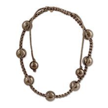 Load image into Gallery viewer, Artisan Crafted Hematite Indian Shambhala-style Bracelet - Blissful Relationships | NOVICA