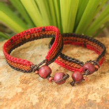 Load image into Gallery viewer, Good Fortune Brass Wristband Bracelets (Pair) - Cinnamon Coins | NOVICA