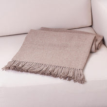 Load image into Gallery viewer, Hand Crafted Alpaca Wool Solid Throw - Cozy Light Brown | NOVICA