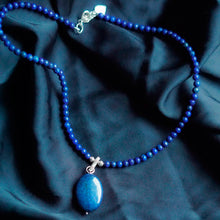 Load image into Gallery viewer, Handmade Lapis Lazuli Pendant Necklace - Blue Lady | NOVICA