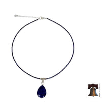 Load image into Gallery viewer, Handmade Lapis Lazuli Pendant Necklace - Blue Lady | NOVICA