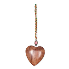Load image into Gallery viewer, Wood ornaments (Set of 6) - Hearts of Happiness | NOVICA