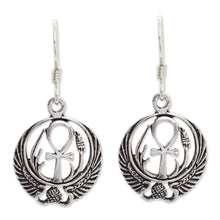 Load image into Gallery viewer, Sterling silver dangle earrings - Eternity's Key | NOVICA