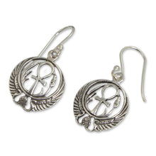 Load image into Gallery viewer, Sterling silver dangle earrings - Eternity's Key | NOVICA