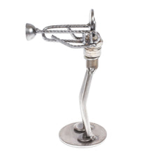 Load image into Gallery viewer, Auto part sculpture - Rustic Jazz Trombone | NOVICA