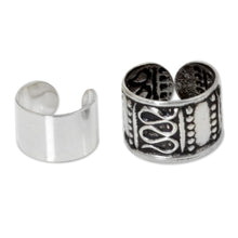 Load image into Gallery viewer, Sterling silver ear cuff earrings (Pair) - Two Epochs | NOVICA