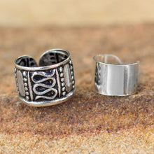 Load image into Gallery viewer, Sterling silver ear cuff earrings (Pair) - Two Epochs | NOVICA