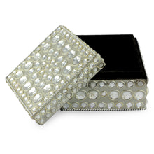 Load image into Gallery viewer, Bejeweled box - Silver Glitz | NOVICA