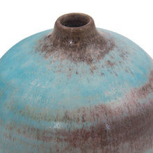 Load image into Gallery viewer, Ceramic Bud Vase Crafted by Hand (medium) - Turquoise Realm | NOVICA
