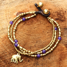 Load image into Gallery viewer, Purple Elephant Charm