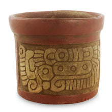 Load image into Gallery viewer, Handcrafted Ceramic Vase with Antiqued Finish - Pibil King | NOVICA