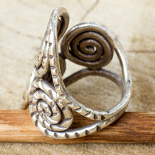 Load image into Gallery viewer, Fair Trade Sterling Silver Wrap Ring - Spiral of Love | NOVICA