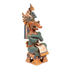 Load image into Gallery viewer, Maya Lord of Rain Ceramic Replica Sculpture - Lord Chaac | NOVICA