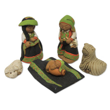 Load image into Gallery viewer, Artisan Crafted Peruvian Nativity Scene Set of 6 - Born in Colca | NOVICA