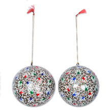 Load image into Gallery viewer, Large Papier Mache Tree Ornaments from India (pair) - Holiday Festival | NOVICA