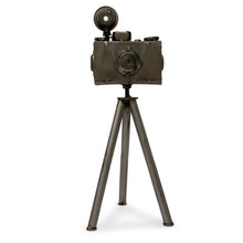 Load image into Gallery viewer, Mexico Eco Friendly Upcycled Metal Camera Sculpture - Rustic Camera | NOVICA