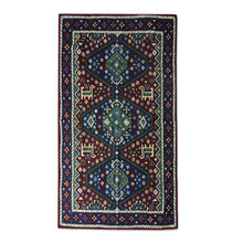 Load image into Gallery viewer, Chain Stitch Rug of Wool on Cotton (4 x 6) - Valley of Peace | NOVICA