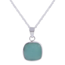 Load image into Gallery viewer, Handcrafted Andean Sterling Silver Necklace with Opal - Window | NOVICA