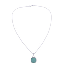 Load image into Gallery viewer, Handcrafted Andean Sterling Silver Necklace with Opal - Window | NOVICA