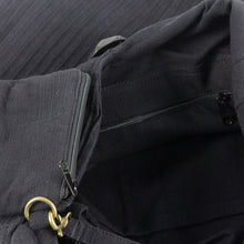 Load image into Gallery viewer, Cotton Hobo Shoulder Bag with Coin Purse and Multi Pockets - Surreal Black | NOVICA
