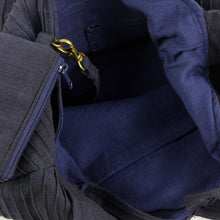 Load image into Gallery viewer, Navy Blue Cotton Hobo Bag with Coin Purse and Multi Pockets - Surreal Blue | NOVICA