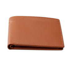 Load image into Gallery viewer, Indian Classic Leather Wallet for Men in Tan - Refined Tan | NOVICA